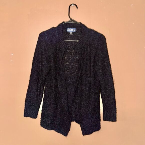 Le Chois Vintage Black Acrylic Cardigan - Size Small - Picture 3 of 8